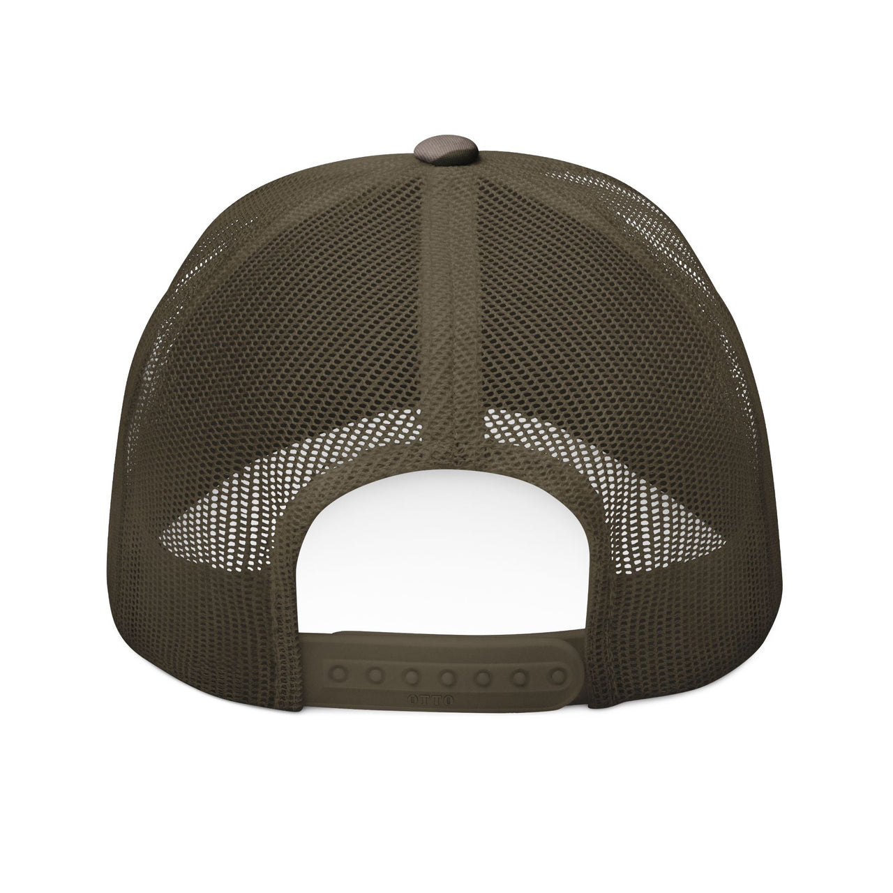 STAY DANGEROUS Camo Trucker Hat