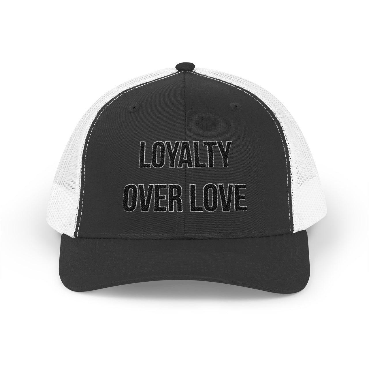 LOYALTY OVER LOVE Trucker Hat – Urban Streetwear Essential